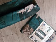 Zasłony  140x250 na przelotkach zielone 