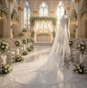 Elegancja i Magia w Jednym – 3-metrowy Welon Ślubny Ivory