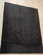 Dywan czarny z miękkim włosiem 120 x 163