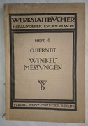 TECHNICZNY POMIAR KĄTÓW - NR 18 - G. BERNDT - 1925