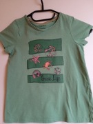 T-shirt dziewczęcy -  Lupilu -zielony - 110/116 -