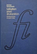 Leksykon pism drukarskich - Tomaszewski