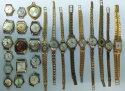   DUŻY ZESTAW ZŁOCONYCH ZEGAKÓW RADZIECKICH .