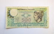 500 Lirów 1974 r.  Italia
