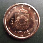 ŁOTWA 2025 1 CENT UNC !!!!!!!!!!