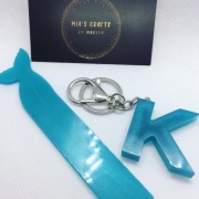 Handmade Set Macthing Letters Keychain & Bookmark