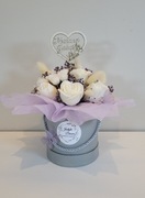 DZIEŃ BABCI prezent Kwiaty Bukiet Flower Box z pachnących świec sojowych