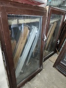 Okno drewniane 92x147 cm – 3 Sztuki. Uchylno-rozwieralne, stan b.dobry