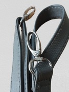 Pasek do torebki - regulowany - srebrne okucia - SZARY