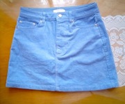 Spódniczka sztruksowa błękitno-niebieska, H&M, rozm. 36