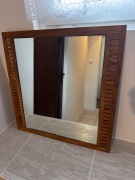 Lustro łazienkowe - debowe. 