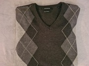 Sweter męski Reserved Szary roz. S w romby