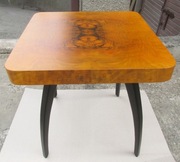 Stolik Art Deco Halabala H-259 1950 r. po renowacji orzech