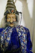 Czarodziej - Marionetka teatralna, stara kolekcjonerska lalka, 146 cm
