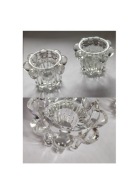 kryształowy świecznik ozdobny vintage  francuski unikat retro