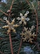 Zestaw ozdób choinkowych– śnieżynka