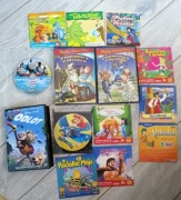 Filmy DVD, bajki dla dzieci, 14 płyt 