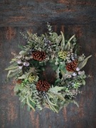 Wyjątkowy wianek świąteczny zimowy - Nordycki Las 