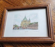 Grafika Litografia Beliner Dom Katedra Berlińska Sommer 