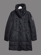 Damska kurtka zimowa puchowa pikowana czarna Bonprix 38/M