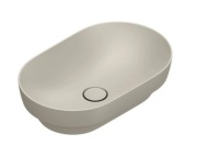 UMYWALKA CZĘŚCIOWO WPUSZCZANA W BLAT 75X35 OWALNA BRĄZ BEŻ CATALANO SFERA