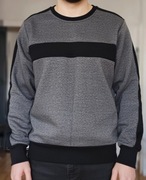 Bluza męska XL szara melanż czarne wstawki  stan idealny PRC