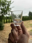 Kieliszki KHORTYTSA – zestaw 94 szt. 25 ml, nowe, z logo