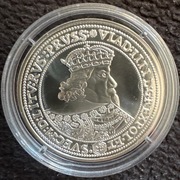 TALAR KORONNY WŁADYSŁAWA IV z 1640 r. 20g Ag999 KOPIA + certyfikat