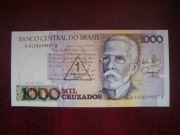 BANKNOT  Brazylia 1000 Cruzados 1989 r. UNC