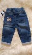 Spodnie jeansowe dla malucha 74 cm 