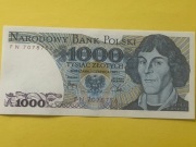 1000zł. Kopernik 1982r. seria FN - stan UNC