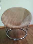 Fotel UFO, skóra naturalna, lata 70te XX w.