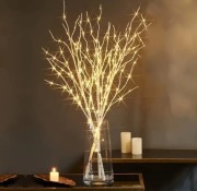 Gałąź led brzoza światełka lampa dekoracyjna święta