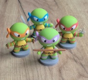 Figurki Turtles Teenage 4 szt Wojownicze żółwie ninja 