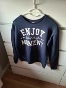 146/152 Y.F.K. granatowa bluza z długim rękawem dziecięca dla dziecka