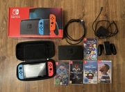 Konsola NINTENDO switch v2 pełny komplet + gry 