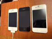 Iphone 4s biały 2 sztuki oraz Iphone 4 czarny zestaw