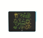 Tablet do rysowania dla dzieci, zabawka edukacyjna, niebieski i różowy