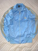 Jasnoniebiesko złota bluza adidas retro vintage 3stripes