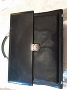 TECZKA/AKTÓWKA męska,skóra naturalna,czarna