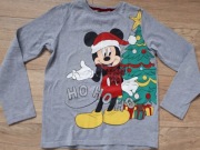 Świąteczna bluzka Mickey Christmas Day 146 cm 10/11 lat Choinka Mikołaj