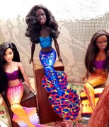 Syrenka siostra Ariel Barbie OOAK 