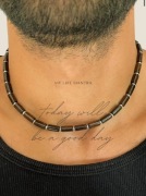 Naszyjnik ciemny brąz 