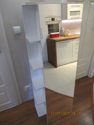 Szafka łazienkowa biała wisząca wysokość 150 z lustrem