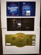 Etykiety piwne dziewice Czechy Słowacja 9 sztuk kraft i nie tylko 