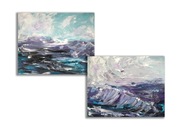 Obrazy ręcznie malowane "Morze". Zestaw 2 szt