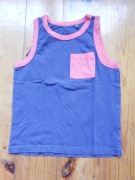 chłopięca koszulka na lato na ramiączka 104/110 granatowa Cool Club