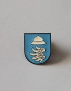 Herb powiat Kłobucki przypinka pin metaliczna odznaka wpinka