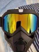 Google z maską narciarskie snowboardowe 