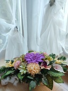 Duża wiązanka na grób, duży stroik na cmentarz 